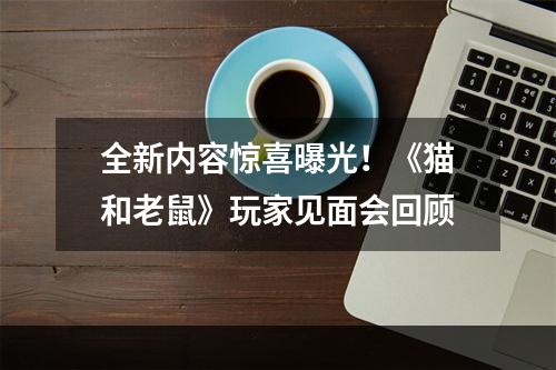 全新内容惊喜曝光！《猫和老鼠》玩家见面会回顾