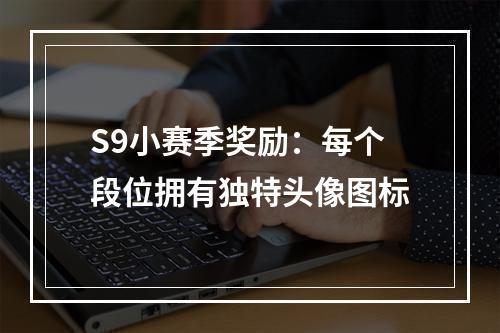 S9小赛季奖励：每个段位拥有独特头像图标