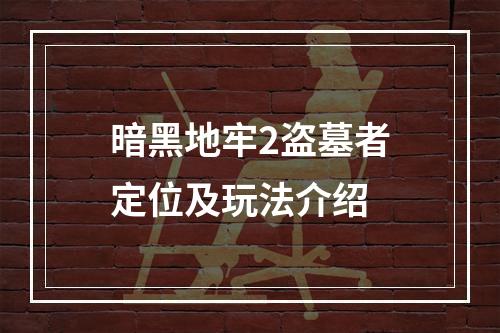 暗黑地牢2盗墓者定位及玩法介绍