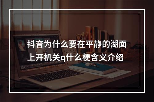 抖音为什么要在平静的湖面上开机关q什么梗含义介绍