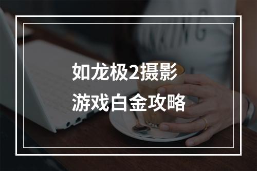 如龙极2摄影游戏白金攻略