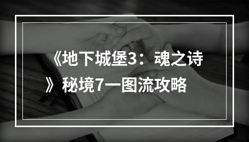 《地下城堡3：魂之诗》秘境7一图流攻略