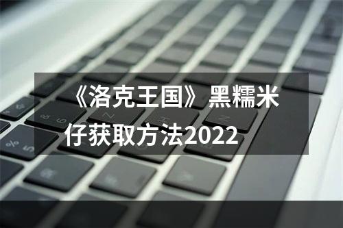 《洛克王国》黑糯米仔获取方法2022