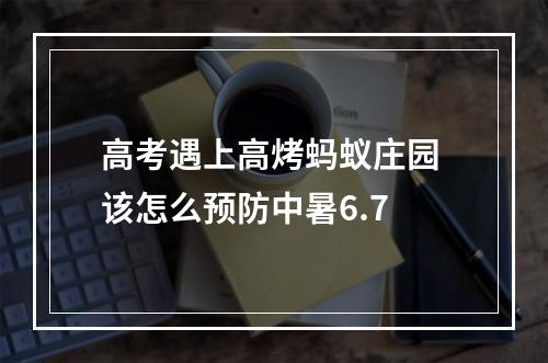 高考遇上高烤蚂蚁庄园 该怎么预防中暑6.7