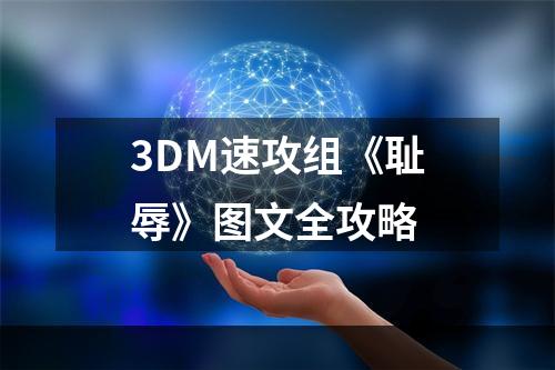 3DM速攻组《耻辱》图文全攻略