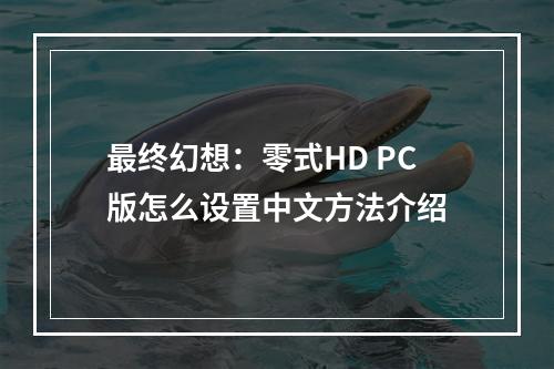 最终幻想：零式HD PC版怎么设置中文方法介绍