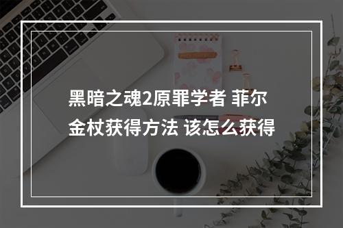 黑暗之魂2原罪学者 菲尔金杖获得方法 该怎么获得