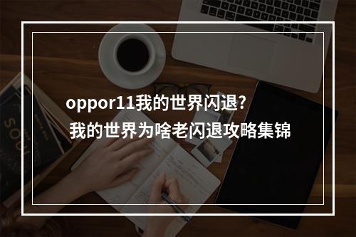 oppor11我的世界闪退? 我的世界为啥老闪退攻略集锦