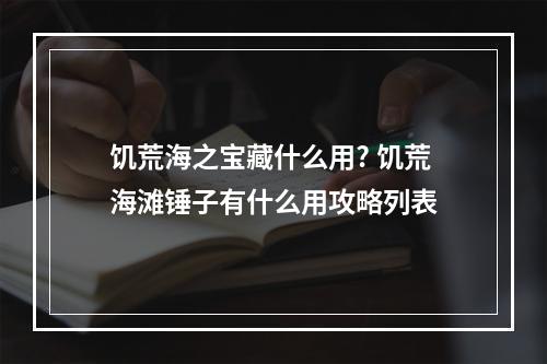 饥荒海之宝藏什么用? 饥荒海滩锤子有什么用攻略列表