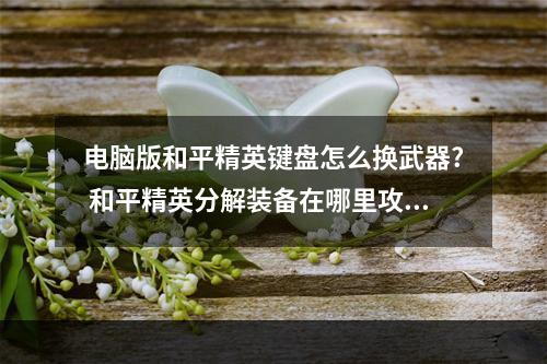 电脑版和平精英键盘怎么换武器? 和平精英分解装备在哪里攻略集锦