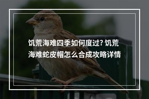 饥荒海难四季如何度过? 饥荒海难蛇皮帽怎么合成攻略详情