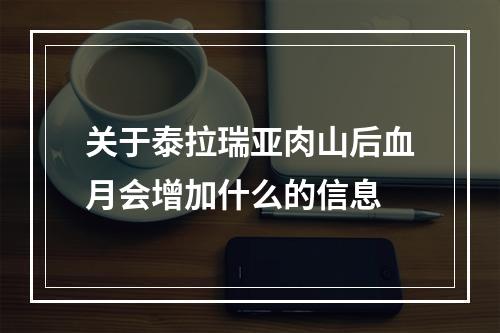 关于泰拉瑞亚肉山后血月会增加什么的信息