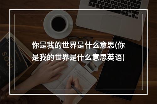 你是我的世界是什么意思(你是我的世界是什么意思英语)