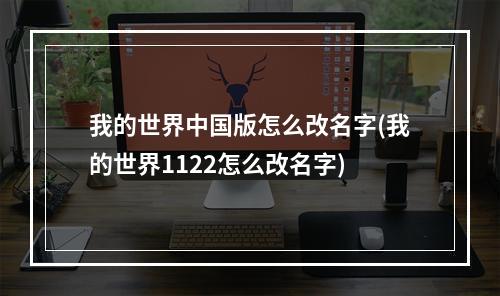 我的世界中国版怎么改名字(我的世界1122怎么改名字)