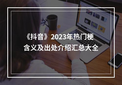 《抖音》2023年热门梗含义及出处介绍汇总大全