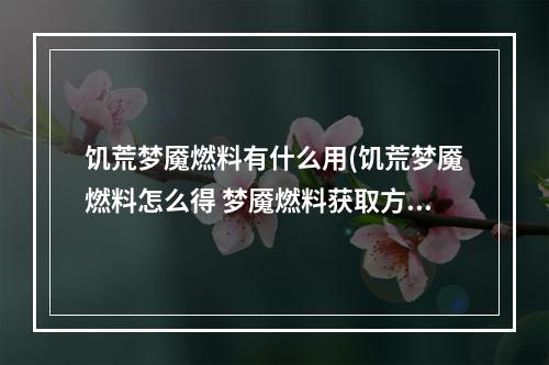 饥荒梦魇燃料有什么用(饥荒梦魇燃料怎么得 梦魇燃料获取方式)