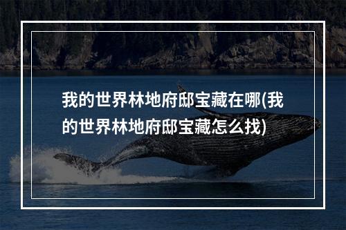 我的世界林地府邸宝藏在哪(我的世界林地府邸宝藏怎么找)