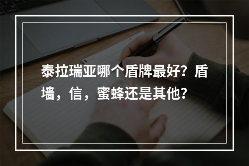 泰拉瑞亚哪个盾牌最好？盾墙，信，蜜蜂还是其他？