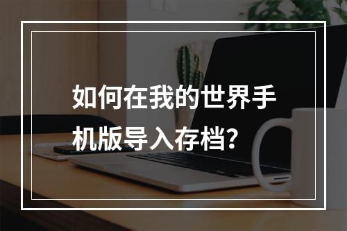 如何在我的世界手机版导入存档？