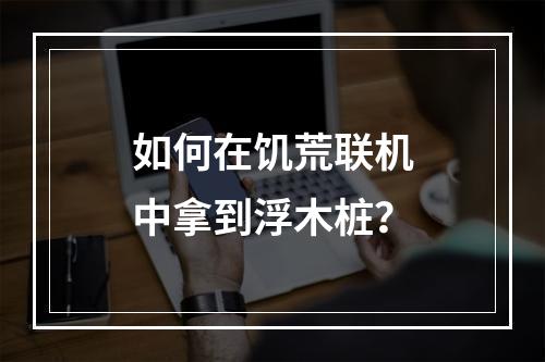 如何在饥荒联机中拿到浮木桩？