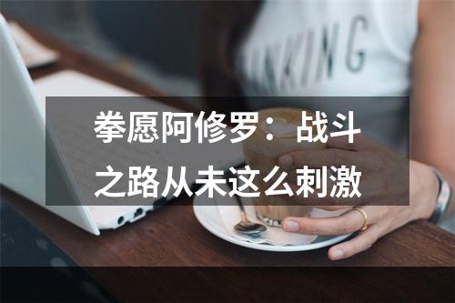 拳愿阿修罗：战斗之路从未这么刺激