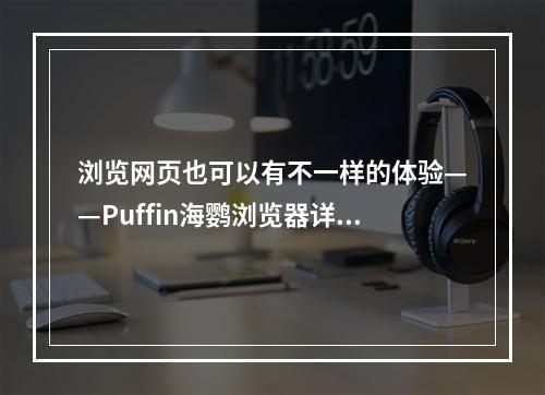 浏览网页也可以有不一样的体验——Puffin海鹦浏览器详解