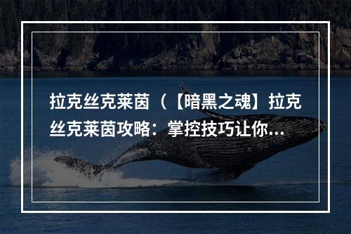 拉克丝克莱茵（【暗黑之魂】拉克丝克莱茵攻略：掌控技巧让你轻松踏入世界之巅）