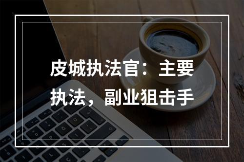 皮城执法官：主要执法，副业狙击手