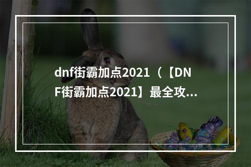 dnf街霸加点2021（【DNF街霸加点2021】最全攻略！如此加点您不会再绕路！）