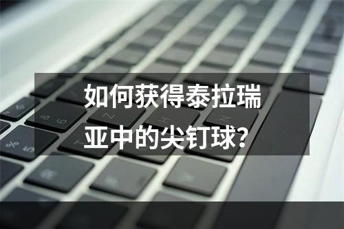 如何获得泰拉瑞亚中的尖钉球？