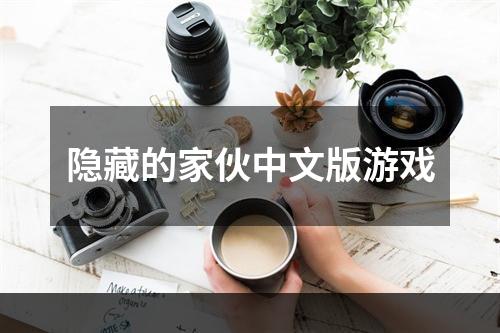 隐藏的家伙中文版游戏