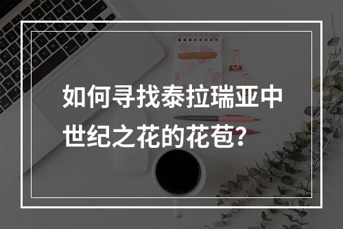 如何寻找泰拉瑞亚中世纪之花的花苞？