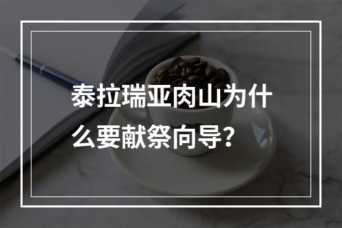 泰拉瑞亚肉山为什么要献祭向导？