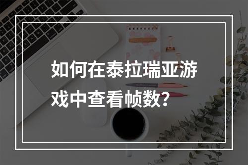 如何在泰拉瑞亚游戏中查看帧数？