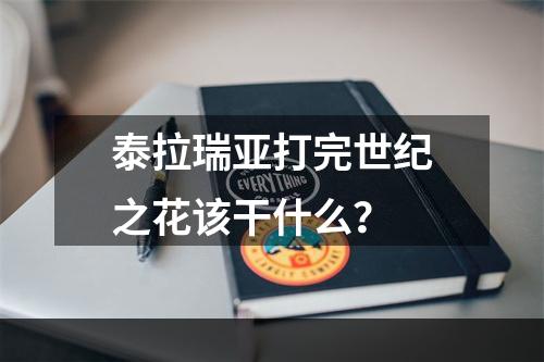 泰拉瑞亚打完世纪之花该干什么？