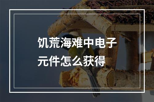 饥荒海难中电子元件怎么获得