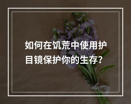 如何在饥荒中使用护目镜保护你的生存？