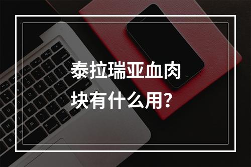 泰拉瑞亚血肉块有什么用？