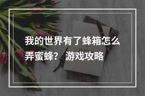 我的世界有了蜂箱怎么弄蜜蜂？ 游戏攻略