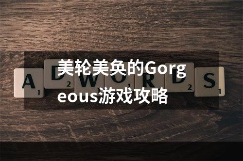 美轮美奂的Gorgeous游戏攻略