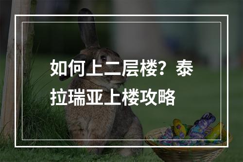 如何上二层楼？泰拉瑞亚上楼攻略