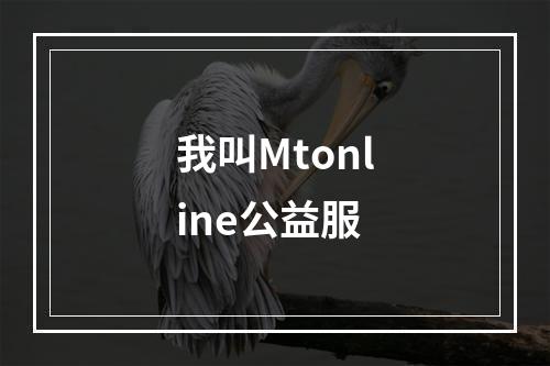 我叫Mtonline公益服