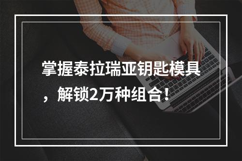 掌握泰拉瑞亚钥匙模具，解锁2万种组合！