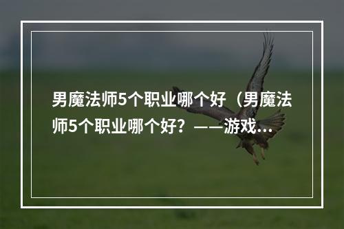 男魔法师5个职业哪个好（男魔法师5个职业哪个好？——游戏攻略）