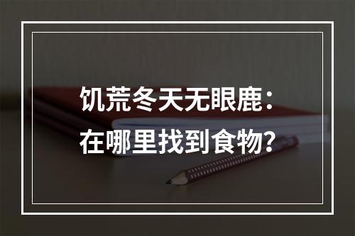 饥荒冬天无眼鹿：在哪里找到食物？