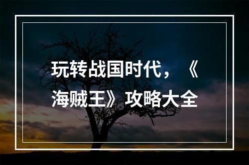 玩转战国时代，《海贼王》攻略大全