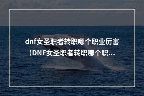 dnf女圣职者转职哪个职业厉害（DNF女圣职者转职哪个职业厉害？详细评测一波！）