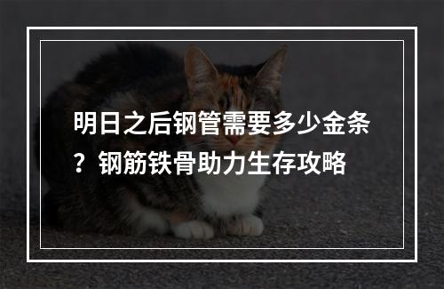 明日之后钢管需要多少金条？钢筋铁骨助力生存攻略