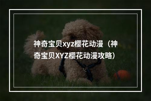 神奇宝贝xyz樱花动漫（神奇宝贝XYZ樱花动漫攻略）