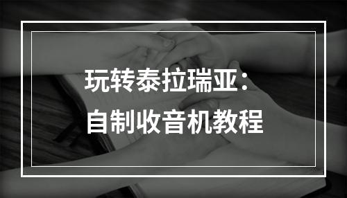 玩转泰拉瑞亚：自制收音机教程